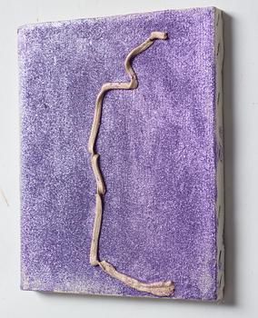 Marianna Uutinen, mixed media/collage on canvas, signed Marianna Uutinen and dated 1994 verso.