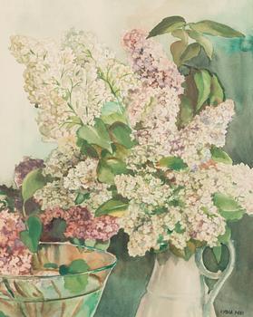 Lydia Mei, watercolour, signed.