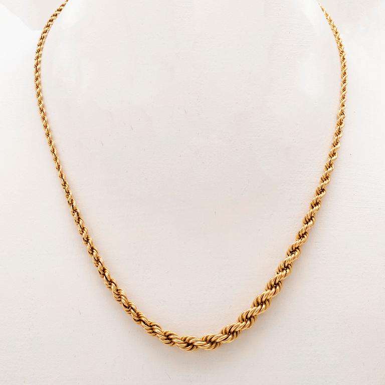 An 18K gold cordell necklace.