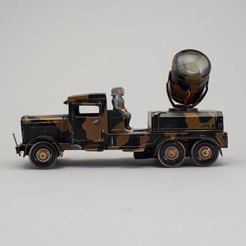 A tinplate Tipp & Co search light car, Germany, 1930/40s.