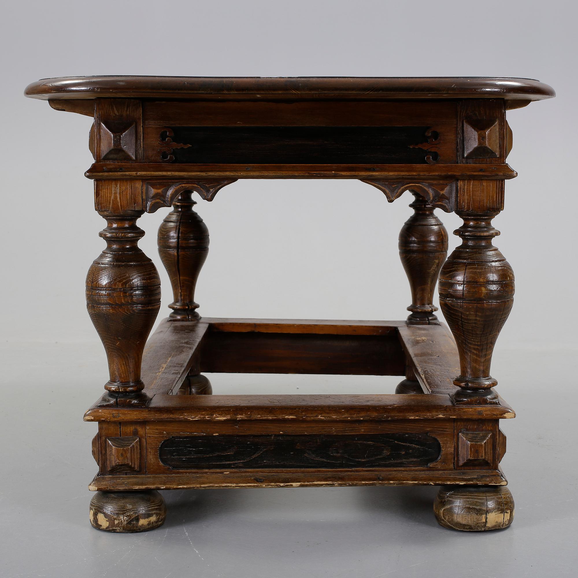 BORD, delvis renässans/barock, 1600/1700-tal.