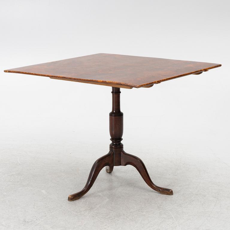 A folding table, Mälardalen, first half of the 19th century.