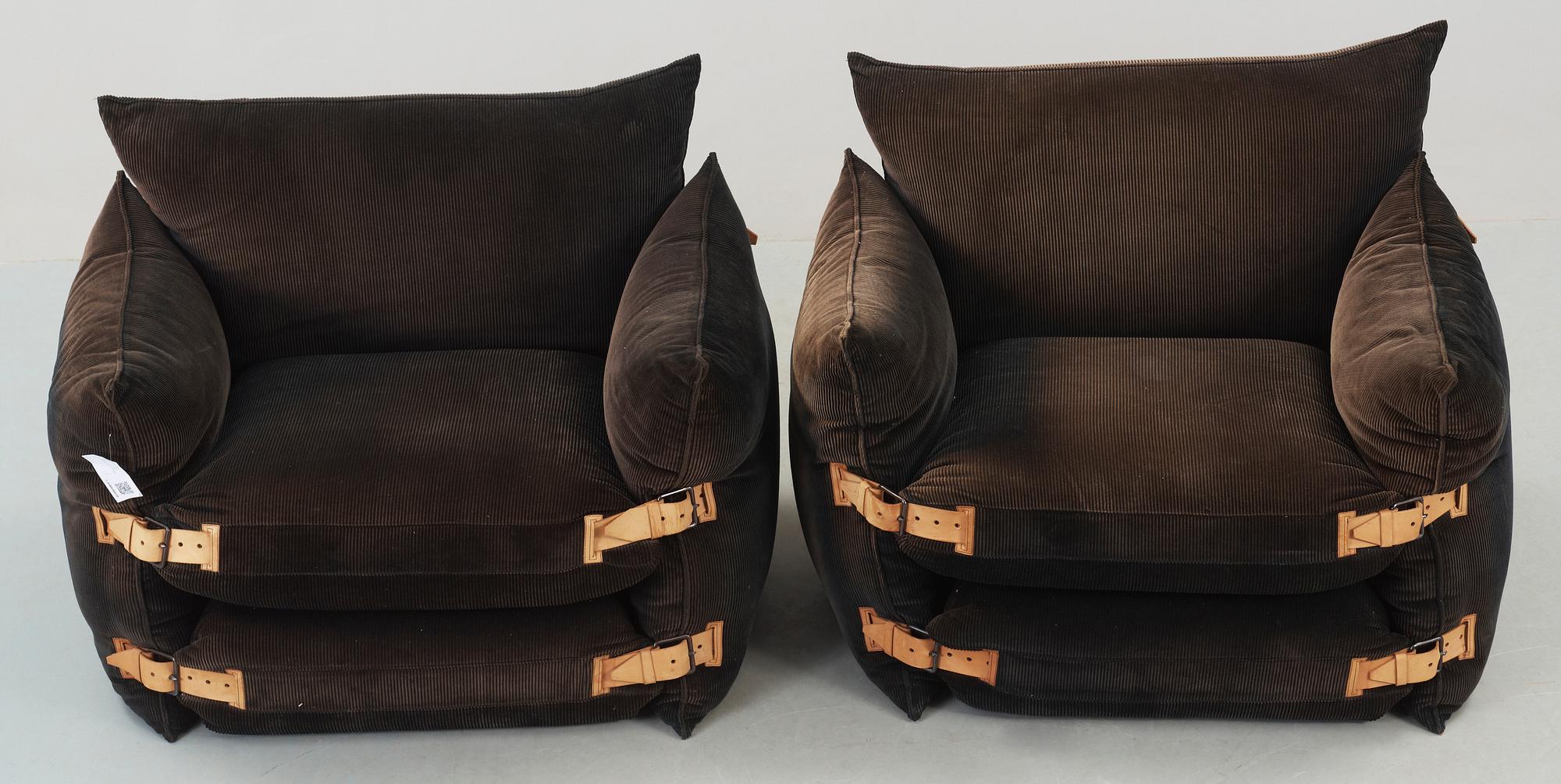 FÅTÖLJER, ett par, 1900-talets andra hälft.