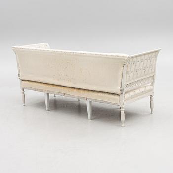 A Gustavian-style sofa, Sweden, second half of the 19th century.