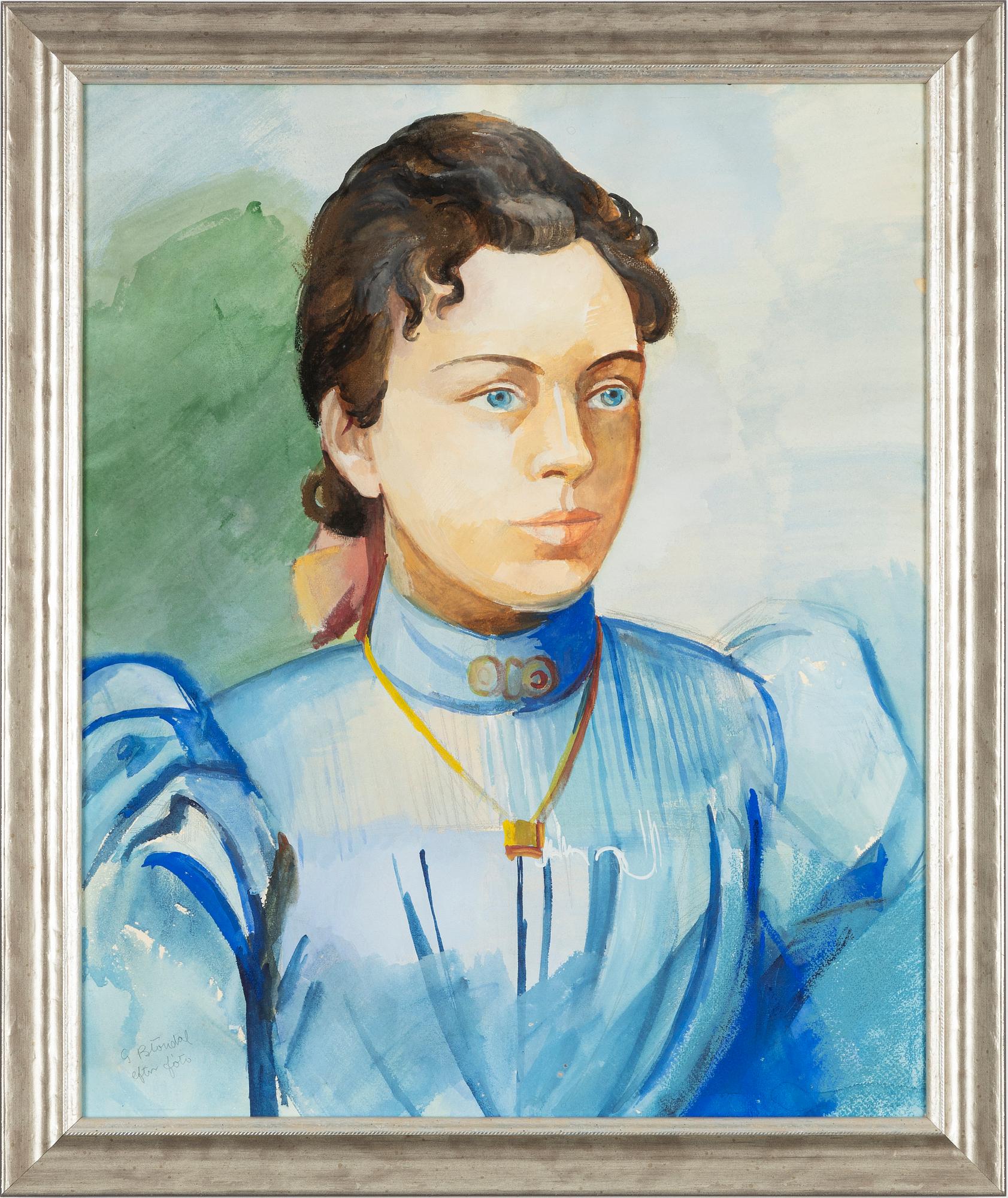 Gunnlaugur Blöndal, Portrait of Bertu Christiane Bagge.