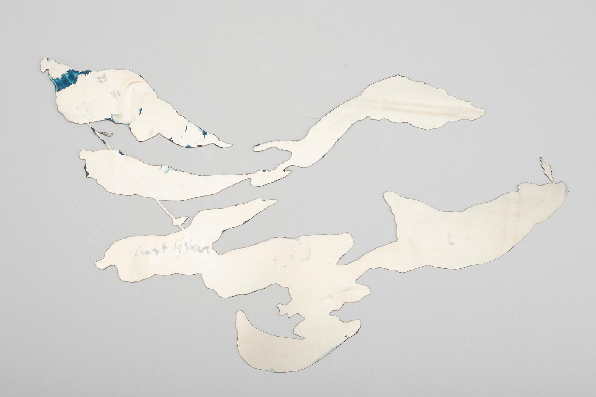 CURT ASKER, wall sculpture, signed.