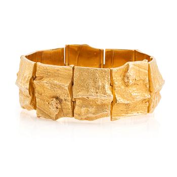 An 18K gold Lapponia bracelet design Björn Weckström "Golden Stream".