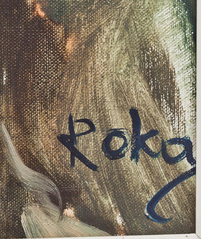 CHARLES ROKA, olja på duk, signerad.