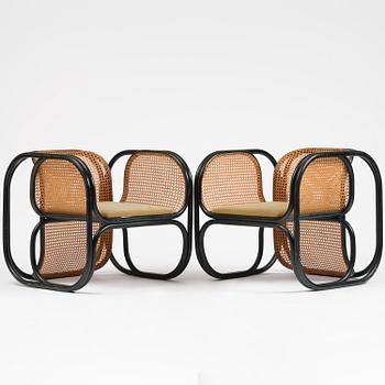 Jan Bocan, fåtöljer, ett par, Thonet, utförda för Tjeckoslovakiska ambassaden, Stockholm, 1972.