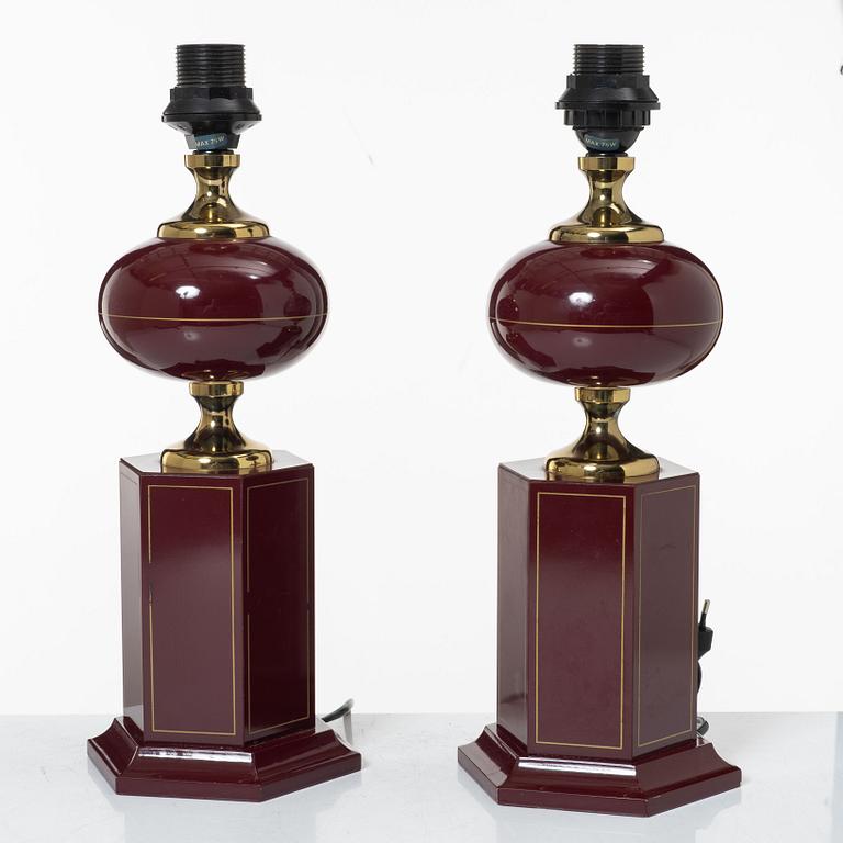Table lamps, a pair, Jarsy, France, contemporary.