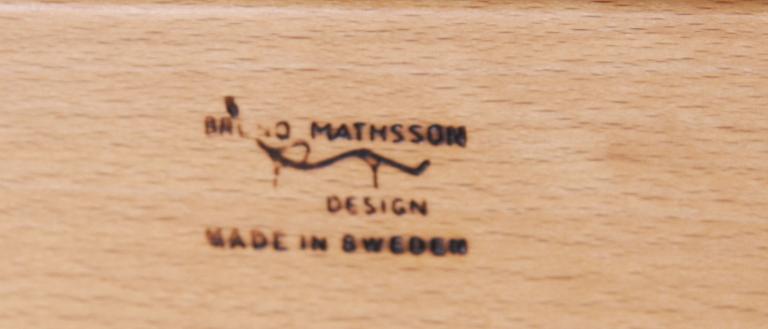 FÅTÖLJ samt FOTPALL, Bruno Mathsson, 1900-talets slut.