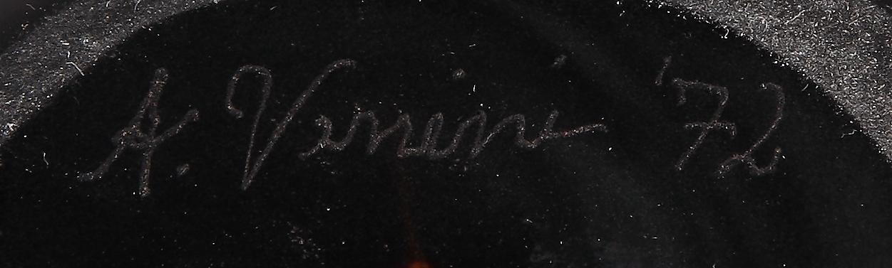 VAS, glas, Venini Italien -1972.