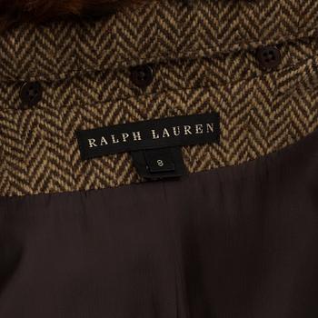 A coat by Ralph Lauren , in size 8.