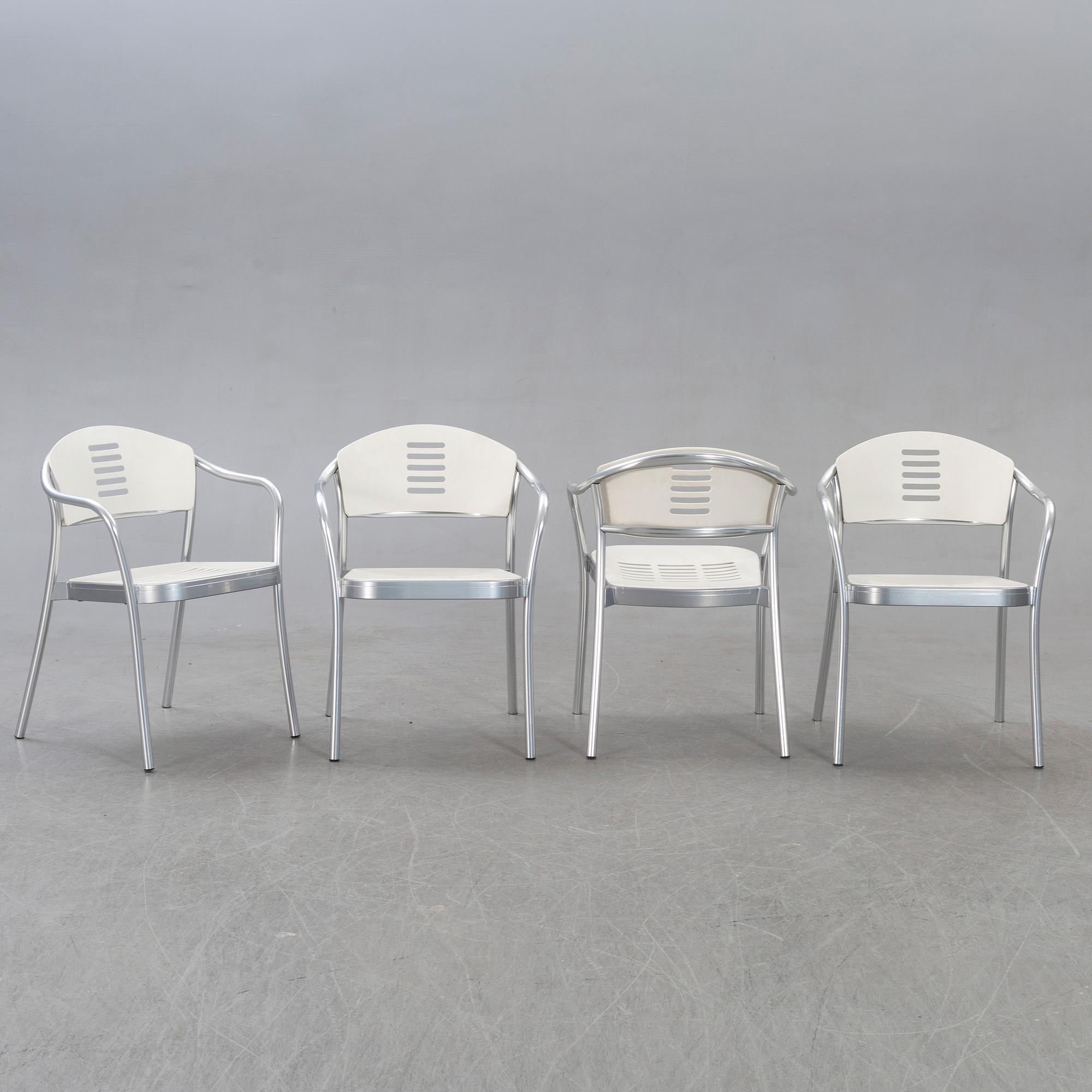 Vico Magistretti, chairs 6 pcs Kartell, Mauna kea alter part of the 20th century.