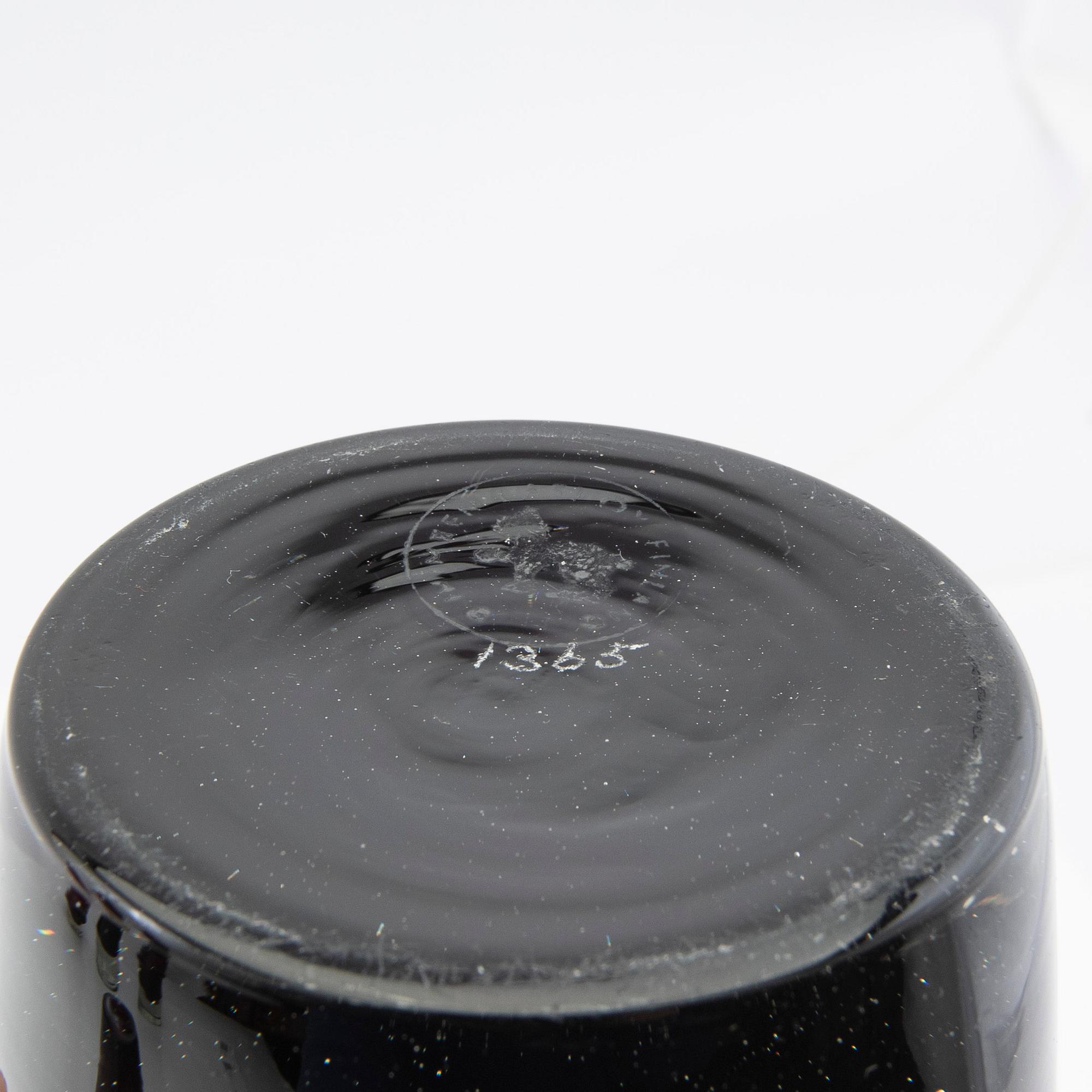 Tamara Aladin, vases, 5 pcs, glass, Riihimäen Lasi, Finland, 1960s/70s.