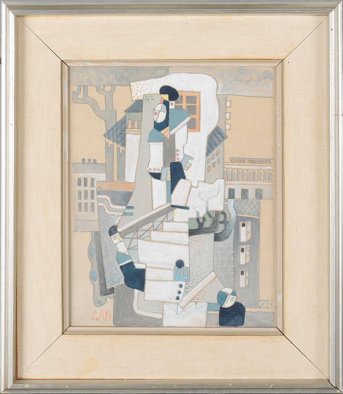 GÖSTA ADRIAN-NILSSON, mixed media, signed.
