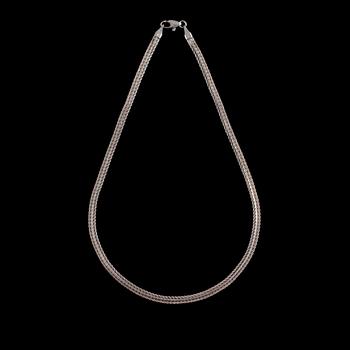 HALSKEDJA, sterlingsilver, importstämplad. Vikt 14 g.