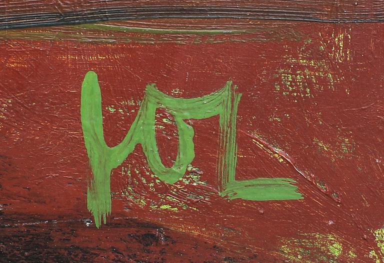 Osvald Larsson, Still Life in Blue Vase.