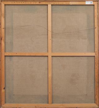 GERT ASPELIN, blandteknik på duk, a tergo signerad och daterad 1967.