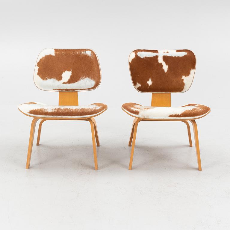 Charles & Ray Eames, stolar, ett par, "Plywood Group DWC", Vitra.