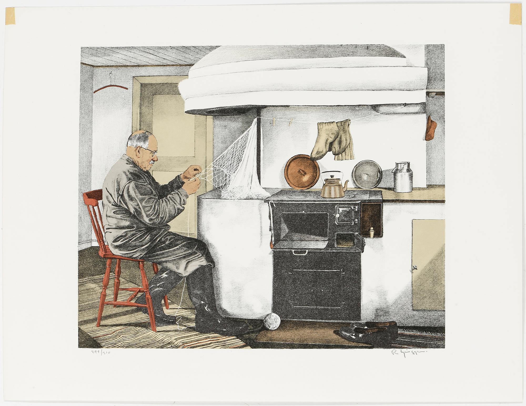 REINHOLD LJUNGGREN, 5 st, litografier, signerade samt numrerade.