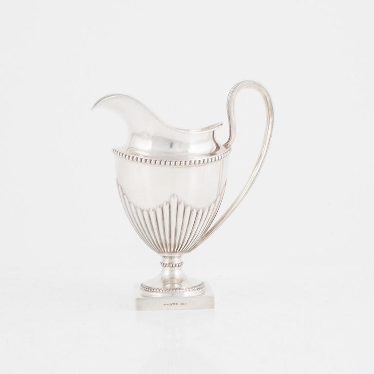 A late Gustavian style Swedish silver creamer, mark of Guldsmedsaktiebolaget, Stockholm 1918.