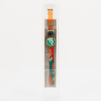 Swatch, Papaya Swing, wristwatch, 25 mm.