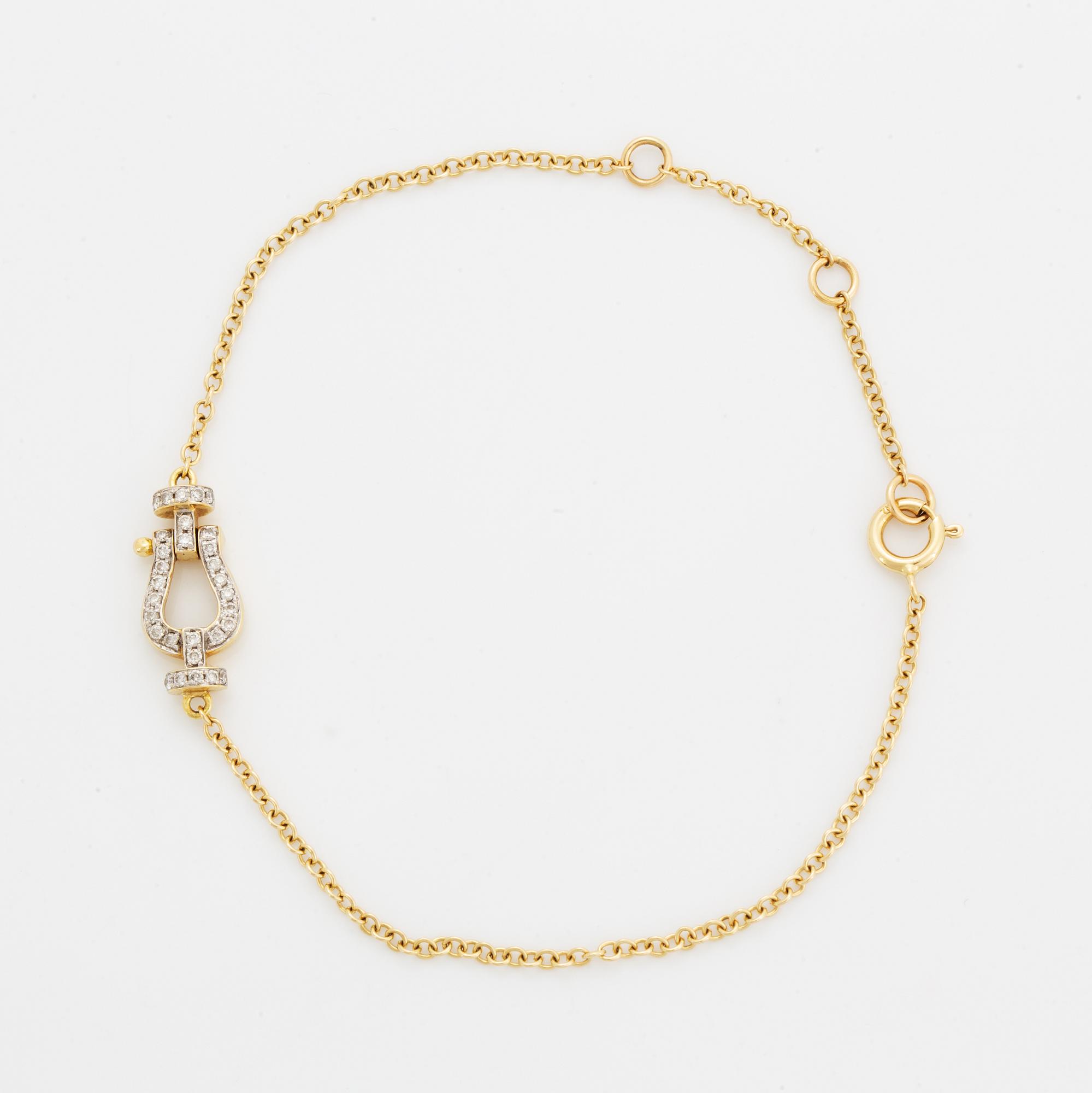 Armband med briljantslipade diamanter.