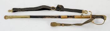 SABEL/PALLASCH, troligen ca 1860 för officer vid flottan.
