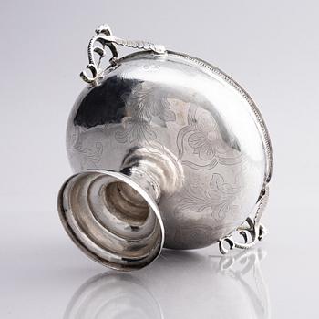 A Swedish 18th century silver bowl, mark of Christoffer Bauman, Hudiksvall 1795.