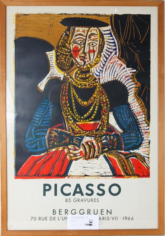 PICASSO PABLO, efter, litografisk affisch.