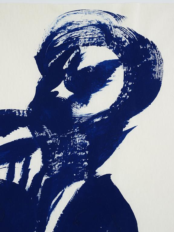 Bengt Lindström, acrylic on paper, signed with stamp and certified verso by Curt Aspelin, executed in the 2000s.