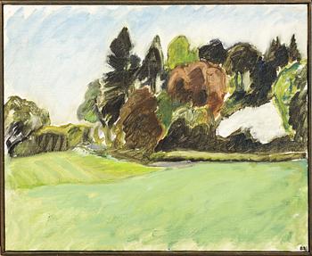 BENTE BJERREGAARD, 3 delar, oljor på duk, signerad.