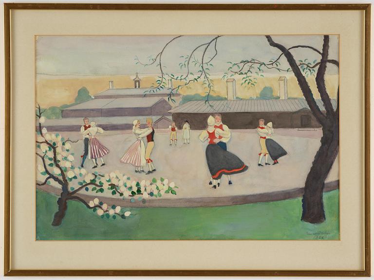 Einar Jolin, Midsummer Dance at Skansen, Stockholm.