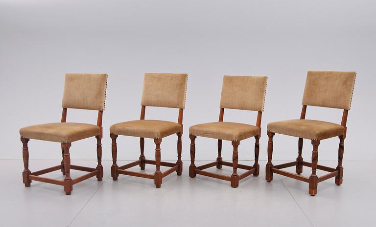 STOLAR, 4 st, barockstil, 1900-tal.