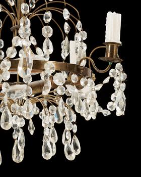 LJUSKRONA, Gustaviansk stil, 1900-tal. Höjd ca 58 cm.