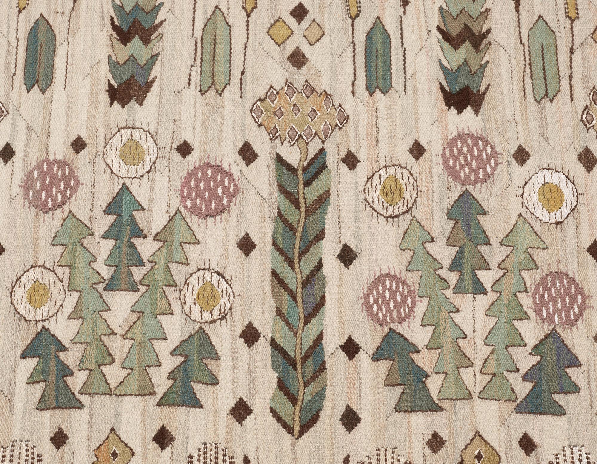 DRAPERI. "Taraxacum". Gobelängteknik. 248,5 x 154,5 cm. Signerat AB MMF.