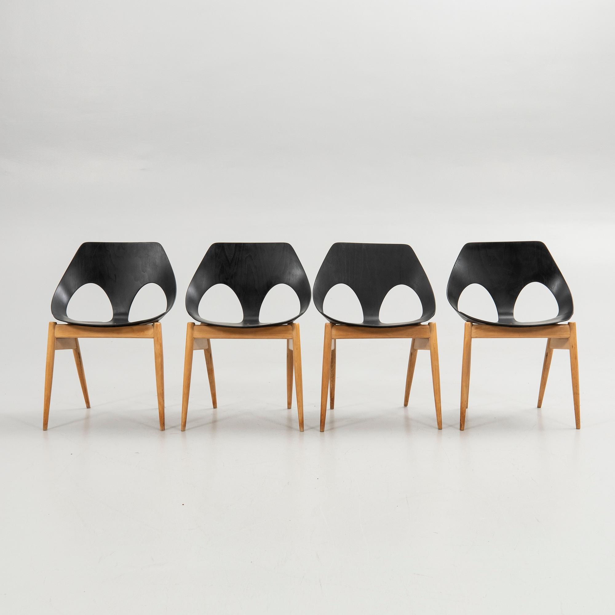 Carl Jacobs, chairs, 4 pcs, "C2 Jason Chairs", Kandya Furniture, England, mid-20th century.