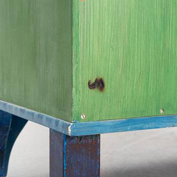 Carl Malmsten, cabinet, "Island", painted by Liselott Malmsten, Carl Malmsten AB, 1973.