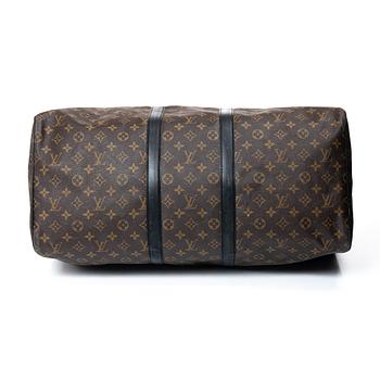 Louis Vuitton, weekender bag, “Macassar Waterproof Keepall 60 Bandoulière”.