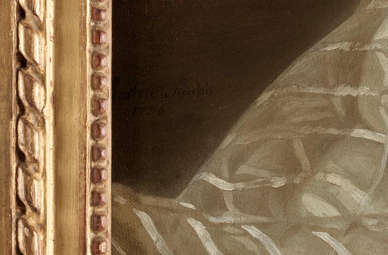 Alexander Roslin, Portrait of a lady, said to be Mlle Bourgevin de Linas, as a Vestal Virgin.