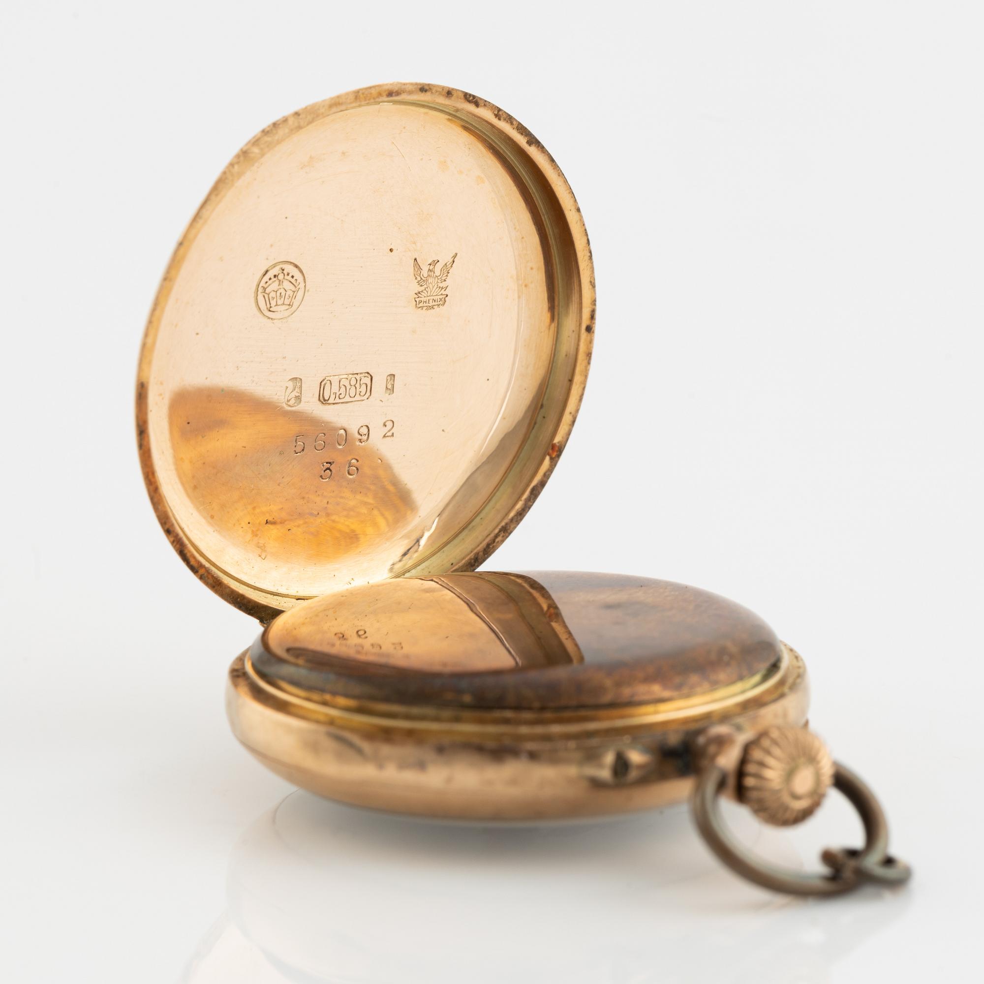 Mormorsur, 3 st, 14K/18K guld.