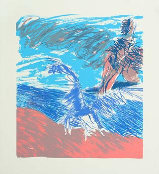 ULF TROTZIG, färglitografi, sign o numr 65/90.