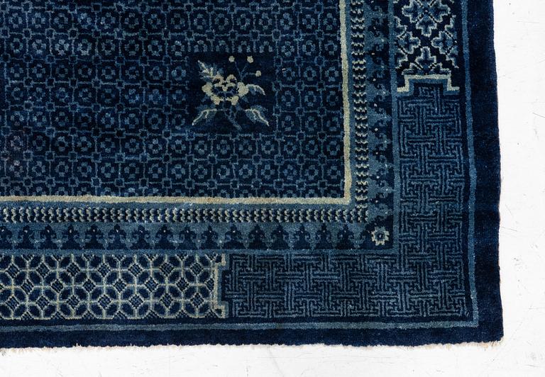 An antique Baotou carpet, north China, c. 257 x 155 cm.