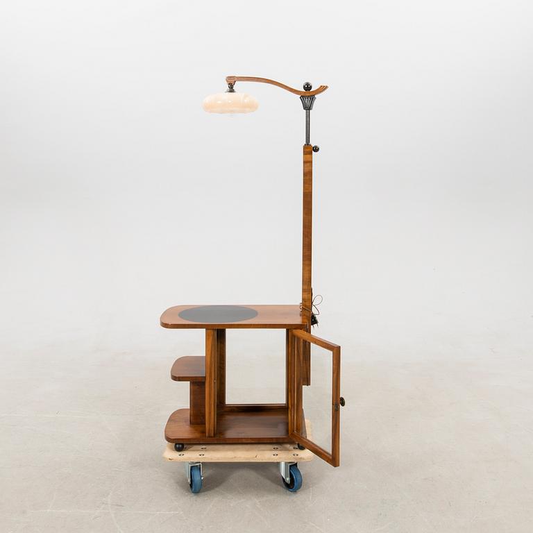 Side table with lamp Art Deco first half of the 20th century.