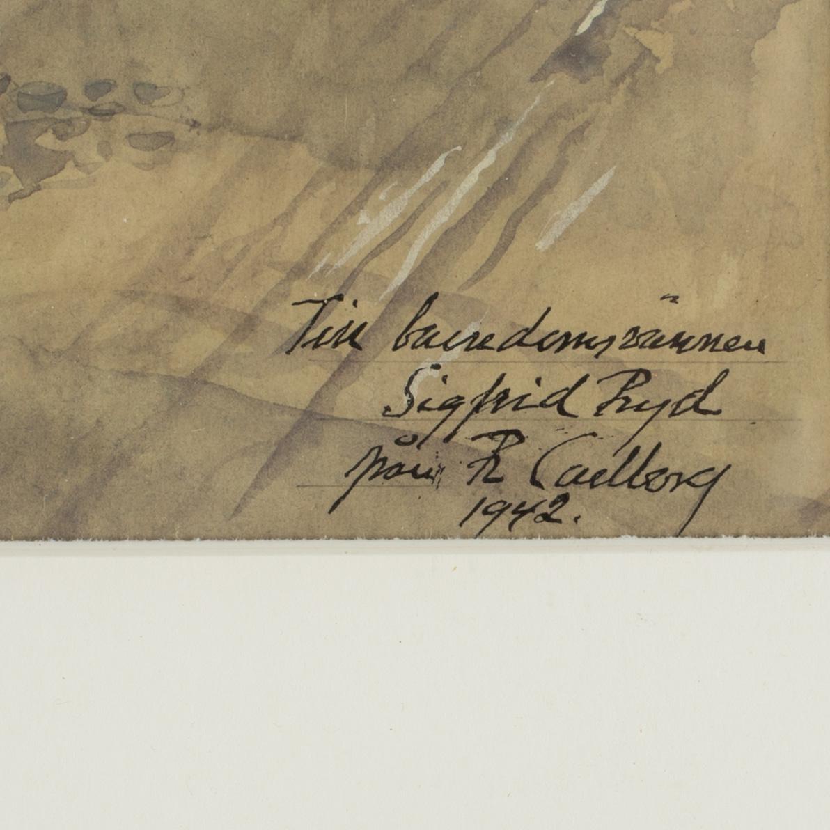 RUDOLF CARLBORG, 3 st, akvarell med täckvitt, signerade och daterade.