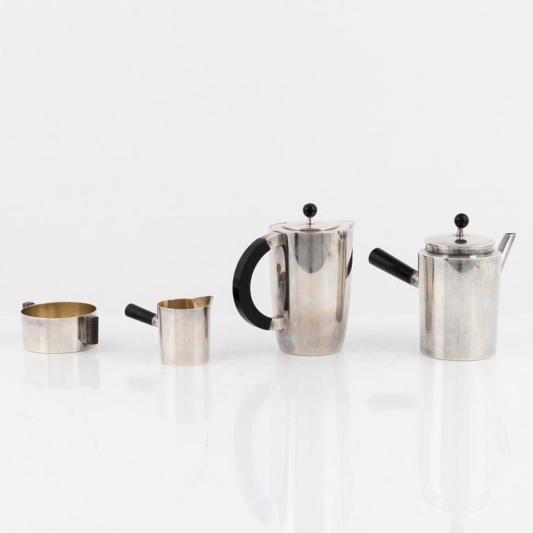 Jacob Ängman, a four-piece silver-plate coffee service, GAB, Sweden, 1930's/40's.