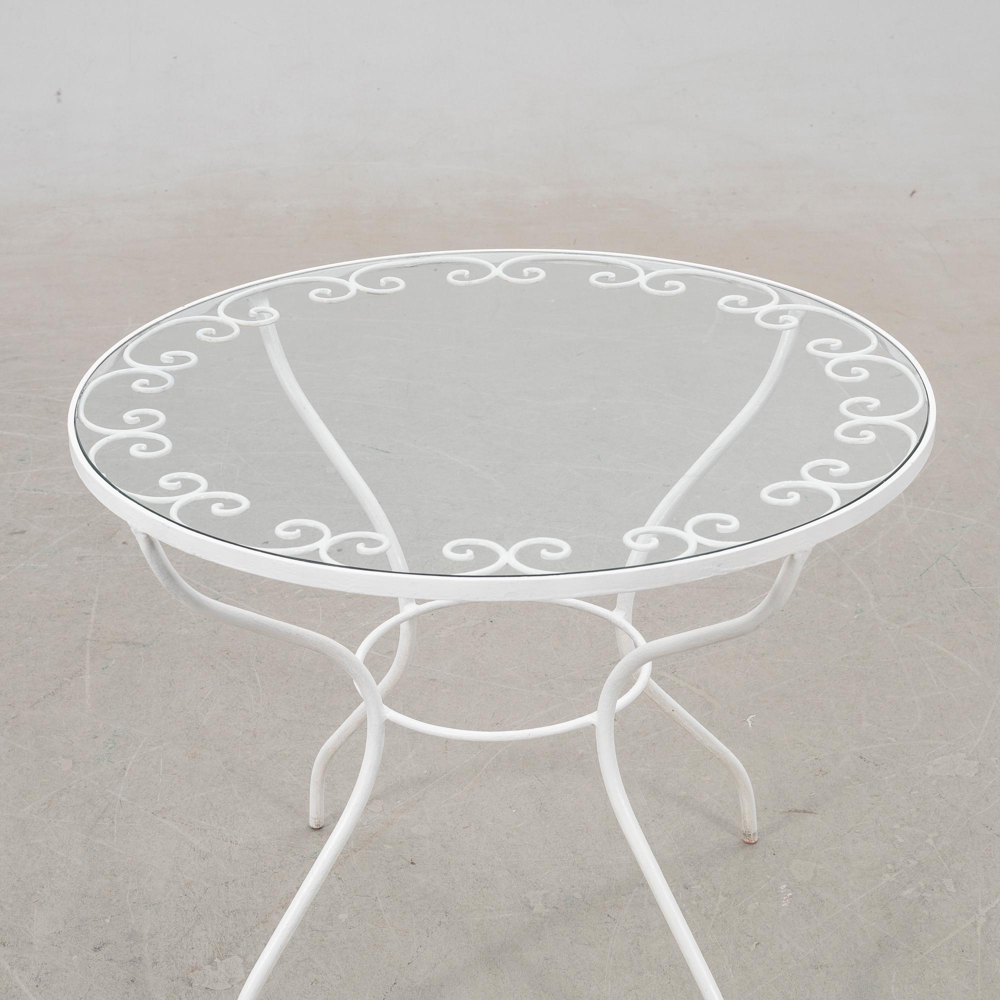 Trädgårdgrupp, 4 delar, 1900-tal.