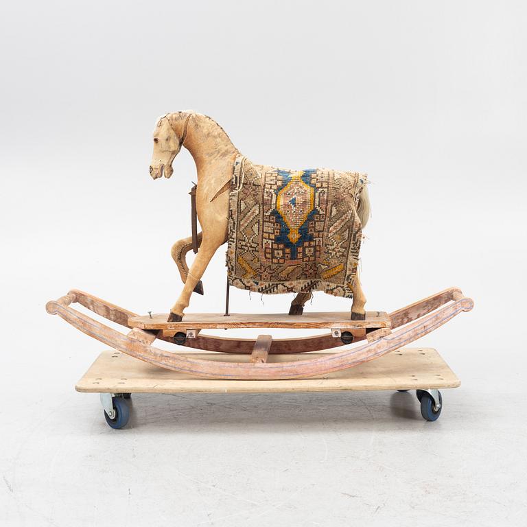 Rocking horse, circa 1900.