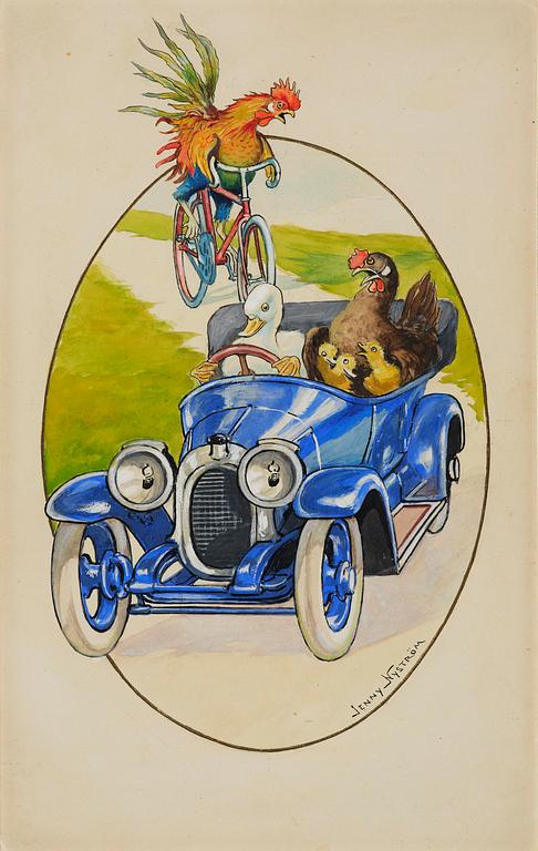 Jenny Nyström, The Car Chase.